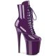 Bottines violettes à talons hauts et plateforme XXL Pleaser FLAMINGO-1020