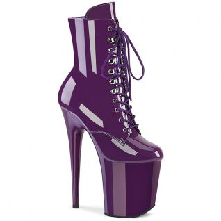 Bottines violettes à talons hauts et plateforme XXL Pleaser FLAMINGO-1020