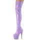 Bottes cuissardes femme, collection été, couleurs tendance violet et lilas