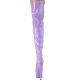 Bottes cuissardes femme, collection été, couleurs tendance violet et lilas