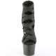 Sandales Pleaser Delight-700-24 noires à talons hauts et plateforme