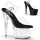 Sandales Pleaser Adore-708PREM transparentes à talons hauts et plateformes