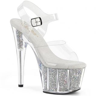 Sandales Pleaser Adore-708PREM-RSI transparentes à talons hauts