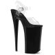 Sandales Pleaser Beyond-008 transparentes avec talons hauts de 25cm et plateforme de 16cm pour un look sexy et glamour