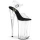 Sandales Pleaser Beyond-008 transparentes avec talons hauts de 25cm et plateforme de 16cm pour un look sexy et glamour
