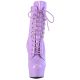 Bottines Pleaser Delight-1020 lavande vernis à lacets