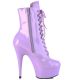 Bottines Pleaser Delight-1020 lavande vernis à lacets