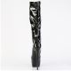 Bottes Pleaser JUBILANT-2000 noir vernis, hauts talons et plateformes