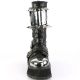 Bottes gothiques montantes noires Demonia Cult Gravedigger-250 avec plateforme