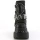 Bottines gothiques plateforme Demonia Cult Bear-150 noires avec tête de mort