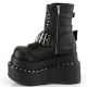 Bottines gothiques plateforme Demonia Cult Bear-150 noires avec tête de mort