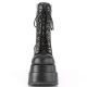 Bottes plateforme gothiques noires Demonia Cult Bear-150 en cuir végan