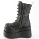 Bottes gothiques femme Demonia Cult Bear-150 noires à plateforme haute