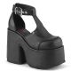 Escarpins gothiques noirs à plateforme et talon haut Demonia Cult Camel-103