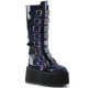Bottes gothiques femme Demonia Cult Damned-318 à plateforme 9 cm