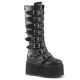 Bottes gothiques femme Demonia Cult Damned-318 à plateforme 9 cm