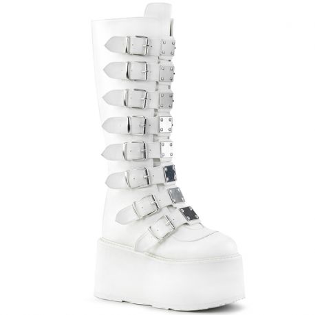 Bottes gothiques femme Demonia Cult Damned-318 à plateforme 9 cm