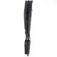 Bottes gothiques cuissardes noires à talons hauts 20cm et plateformes 10cm, motifs tête d