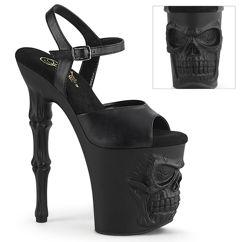 Nu-pied goth tête de mort - Pointure : 40 - Pleaser - Modalova