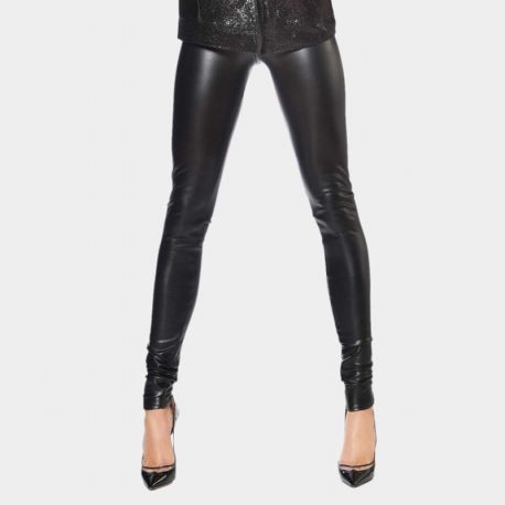 Leggings fétichistes Patrice Catanzaro noirs.