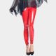 Legging rouge coupe moulante style sexy.
