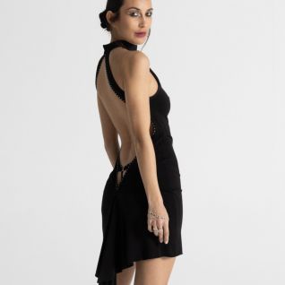 Mini robe en lycra dos-nu