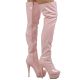 Cuissardes haut talon 14.5cm roses vernies.