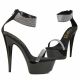 Chaussures de soirée plateforme 4.5cm noires élégantes.