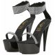 Sandales séductrices noires talon haut confort.