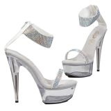 Sandales Transparentes Brides Strass