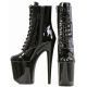 Talons hauts noirs look sexy laçage soirée coquine.