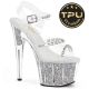 Sandales haut talon strass Pleaser