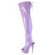 Chaussures Pleaser lavande vernis pour pole dance et transformiste.