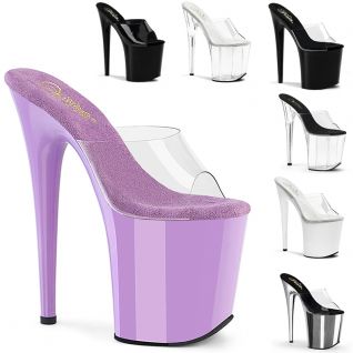 Sandales plateforme transparentes Pleaser Sky style sexy spectacle captivant.