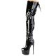 Look de scène assuré et adaptable avec les cuissardes plateforme noir Pleaser Jubilant.