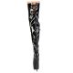Cuissardes plateforme noir vernis Pleaser Jubilant style fétiche adaptable spectacle.