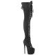 Cuissardes Pleaser Jubilant laçage sur le devant pour pole dance transformiste modulable.