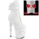 Look de scène gothique fascinant avec les bottines plateforme LED Pleaser Rapture.
