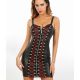 Robe Wetlook avec laçage rouge