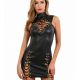 Robe Wetlook laçage poitrine et cuisses