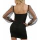Robe courte tulle et lycra