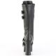 Bottes montantes DemoniCult CHARADE-230 de face avec lacets et talons carrés