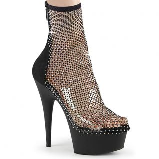 bottine-pleaser-delight-1009-talon-haut-suédine-strass