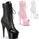 Chaussures sexy ADORE-1048RSNT luxe transparent blanc/noir/rose.