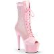 Bottines Pleaser Rose strass AB maille transparente glamour.
