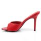 Mules rouges talon fin