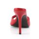 Mules rouges talon fin