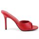 Mules rouges talon fin