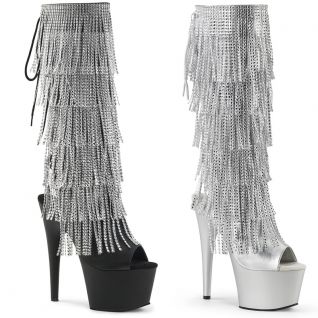 Bottes Pleaser ADORE-2024RSF genou franges strass.