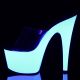 Chaussures sexy fétiches Pleaser clubbing soirée fluo.
